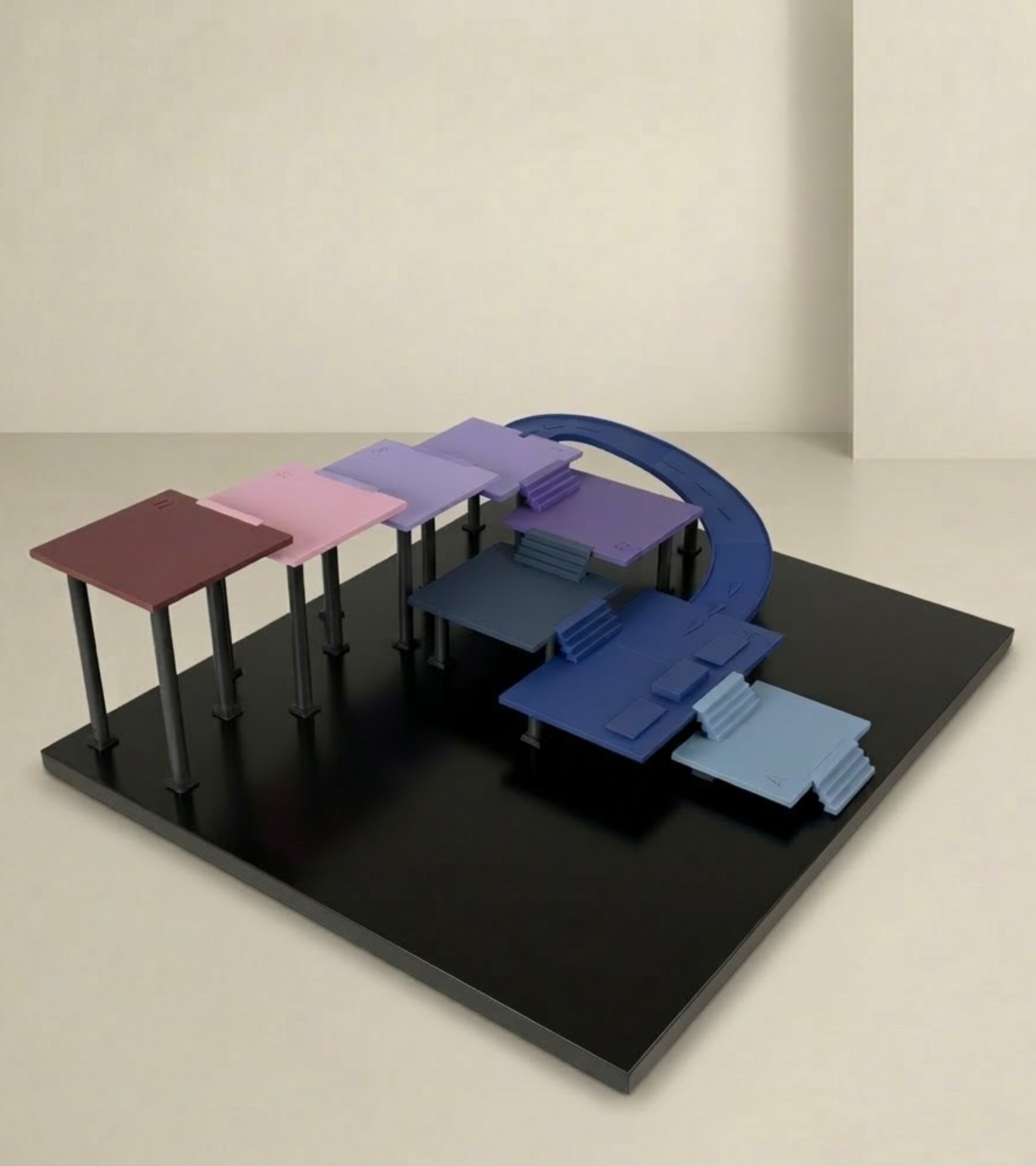 Maquette de formation modulaire pour le secteur de l'assurance avec plateformes FDM en PLA
