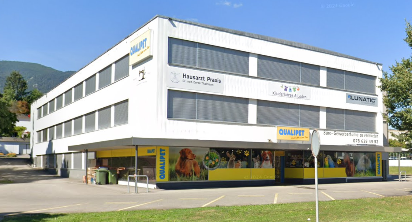 Swiss3D Gebäude mit QUALIPET im Erdgeschoss
