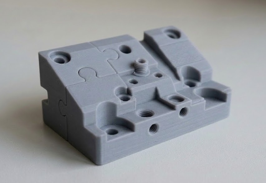 Test di forma e accoppiamento con componente stampato in 3D