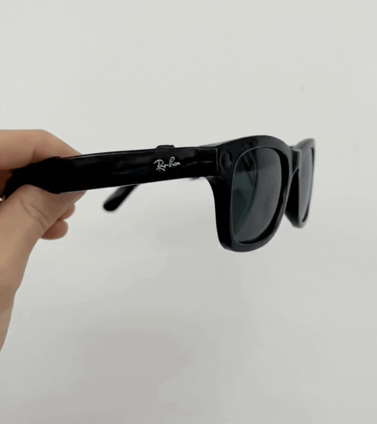 Réplique 3D des Meta Ray-Ban Smart Glasses — boîtier SLA laqué et verres Deep-Dye